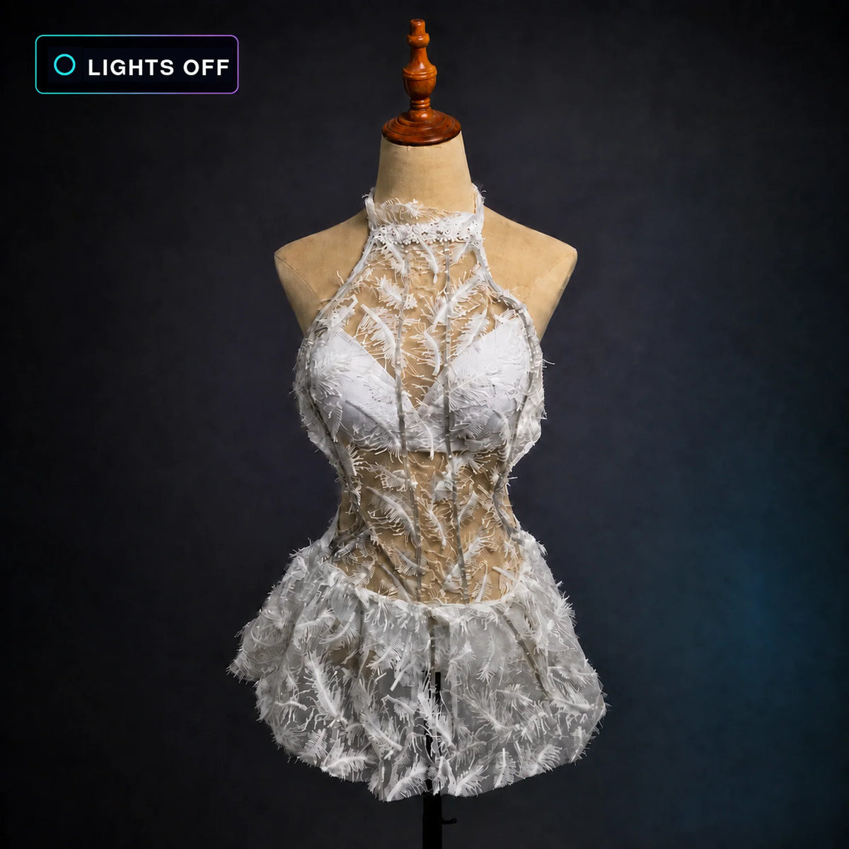 LED Feather Dress